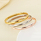 High-End Electroplated Fashion Women's DIY Gold Stainless Steel Bangle