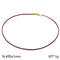 Minimalist Men's and Women's Stainless Steel Buckle Wax Rope Necklace 45cm Jewelry