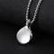Trendy Cute Blue Yellow Snake Eye Stone Stainless Steel Men's Necklace Pendant
