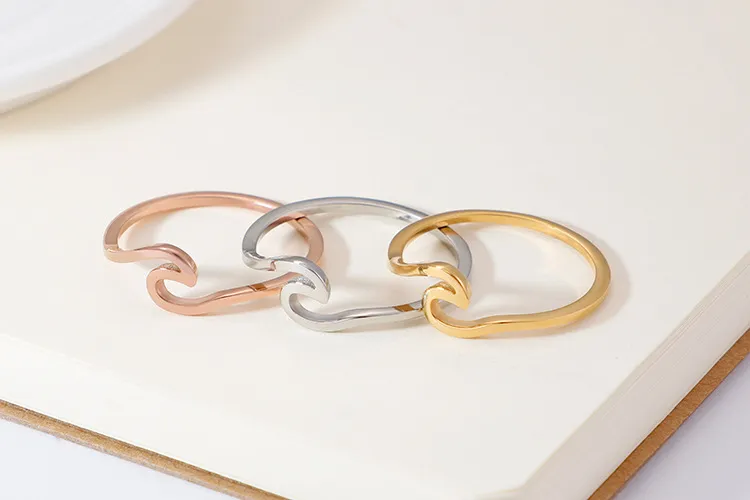 Geometric Niche Design Stainless Steel Jewelry Simple Ring