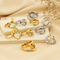 Personality Line Exaggerated Ring Knot Twist Bamboo Joint Stainless Steel Snake-Shaped Ring