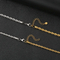 Cross-Border Versatile Vegetarian Bracelet, European and American Popular Hip-Hop Adjustable Fried Dough Twists Chain Stainless Steel Necklace