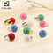 Elegant and Sophisticated Enamel Drip Glaze Morandi-Colored Stainless Steel Ring