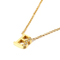 Stainless Steel 18K Gold-Plated Creative Diamond Studded 26 Uppercase English Letters Fashionable Collarbone Necklace