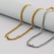 Fashion Minimalist Cuban Link Chain Necklace Hexagon Polished Unisex Stainless Steel Necklace