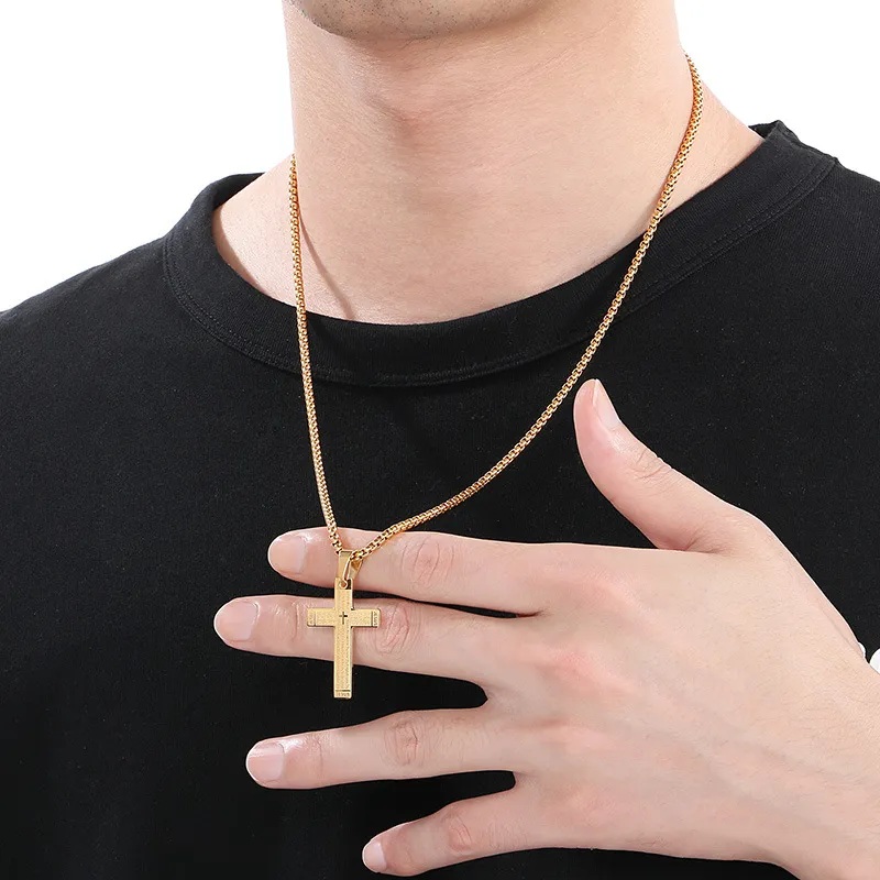 Stainless Steel Jewelry Cross Pendant Suitable for Daily Wear