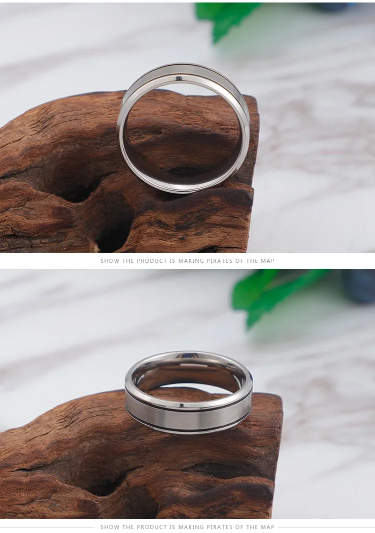 Timeless Couple Rings Minimalist Stainless Steel Circle Design