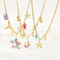 18K Gold Chain Ocean-Inspired Necklace Stainless Steel Jewelry
