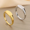 Stylish Niche Oval Ring in Stainless Steel with Number 11