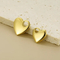 Stainless Steel Heart-Shaped Small Tag Pendant Stainless Steel Heart Jewelry Charms Accessories