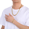 Men's Korean Style Minimalist Engraved Chain Necklace Without Pendant, Trendy, Stainless Steel, Couple's Matching Chain