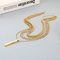 Trendy People Wear Multi-Layered Chain Necklaces with a Sense of Luxury, Twisted Metal Bars, Small Gold Bars, Stainless Steel Pendants, and Necklaces