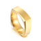 Cross-Border European and American Minimalist Frosted Ring, Ins-Style Fashion Plain Square Stainless Steel Men's Brushed Finger Ring