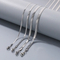 Stainless Steel Blade Chain Necklace for Men and Women, Suitable for Daily Wear