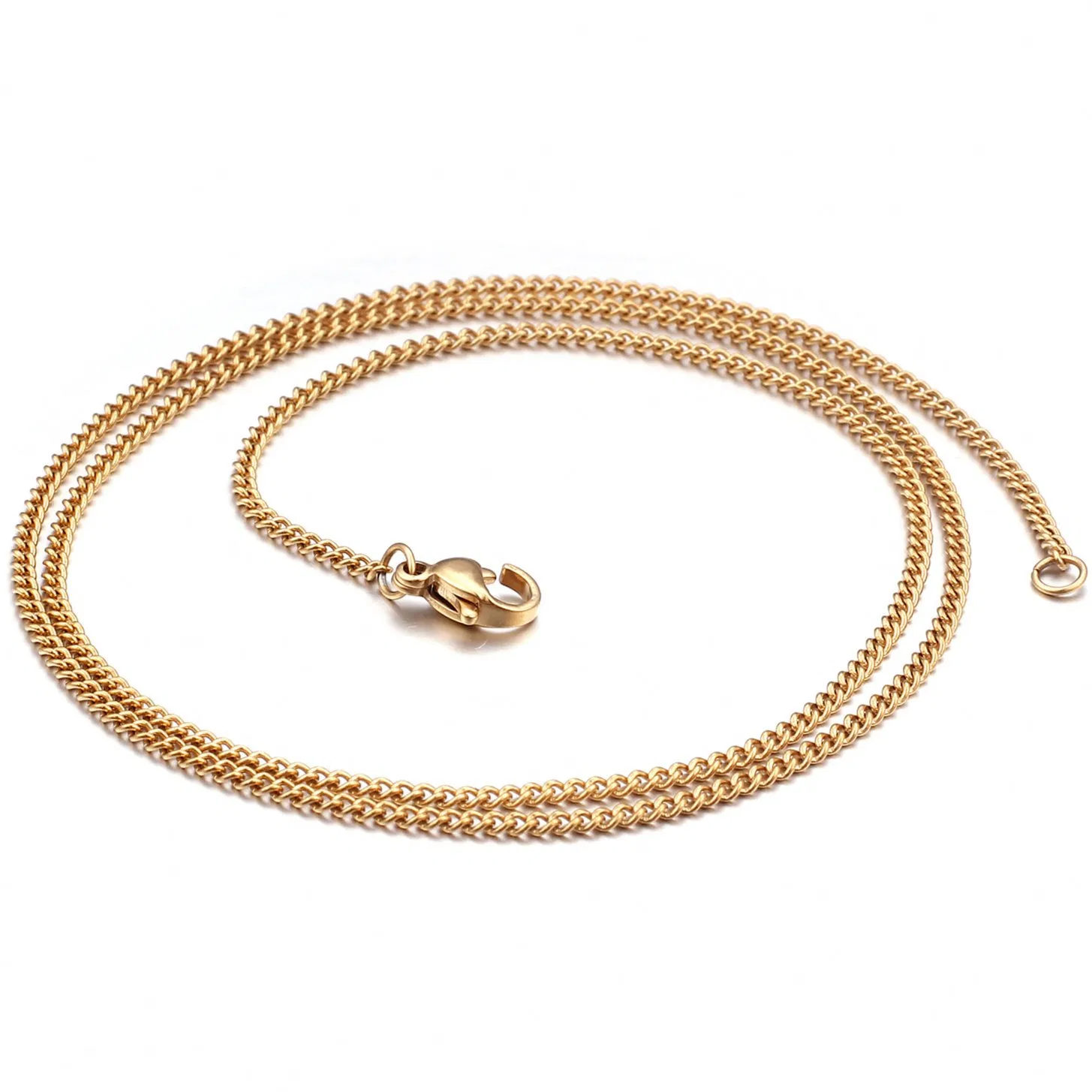 Versatile Stainless Steel Pendant and Chain Necklaces in Multiple Colors