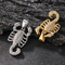 Kalen Jewelry Fashion Necklace, Hip-Hop Style, Studded with Diamonds, Featuring an Animal Scorpion King Design, Stainless Steel Men's Pendant Necklace