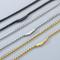 Simple and Hipster Twist Chain Necklace, Versatile and Fashionable, Personalized Vacuum Plated 18K Stainless Steel Men's Necklace with Dragon Bone Chain