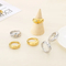 Ins Cold Wind Stainless Steel Diamond Set Ring Suitable for Daily Wear