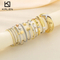 Vintage Personality Cross-Knot 18K Gold-Plated Twisted Stainless Steel Bangle Wholesale