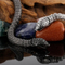Men's Stainless Steel Cast Snake Shaped Bracelet Punk Style Jewelry