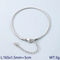 Stainless Steel Round Snake Chain Bracelet, Simple Jewelry Suitable for Daily Wear