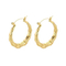 Fashion Minimalist Stainless Steel Earrings U-Shaped Bamboo Joint Hoops Personalized Jewelry Women