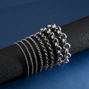 Personalized O-Shaped Circular Bead Chain Punk Style Stainless Steel Men's and Women's Bracelet Wholesale