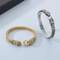 European and American Cold Style Stainless Steel Double Snake Head Bracelet Personalized Retro Trendy Jewelry for Men