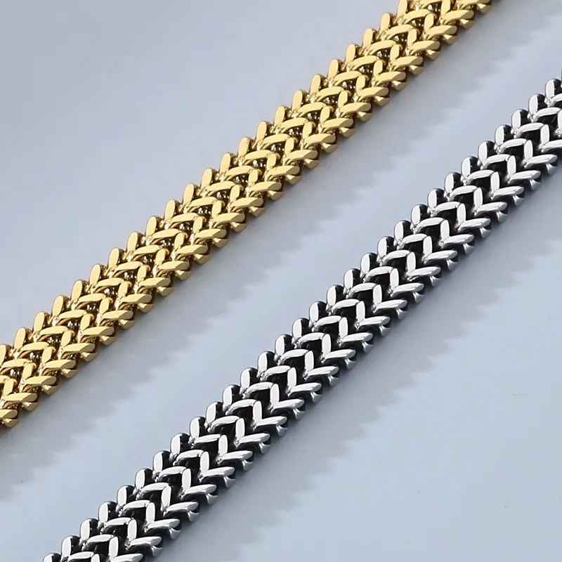 European and American Cold Style Stainless Steel Double Snake Head Bracelet Personalized Retro Trendy Jewelry for Men