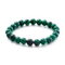 Retro Matte Natural Onyx Unisex Jewelry Flexible Beaded Bracelet