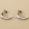 Irregular Dripping Oil Stainless Steel Earrings Fashion Jewelry