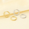 Fashion Stainless Steel Creative Dragon Pattern Embossed Circle Earrings Jewelry Wholesale