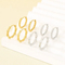 Fashion Stainless Steel Creative Fried Dough Twists Bamboo Style Round Earrings Jewelry