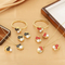 Chic Stainless Steel Set Featuring Exaggerated Pearl Inlay