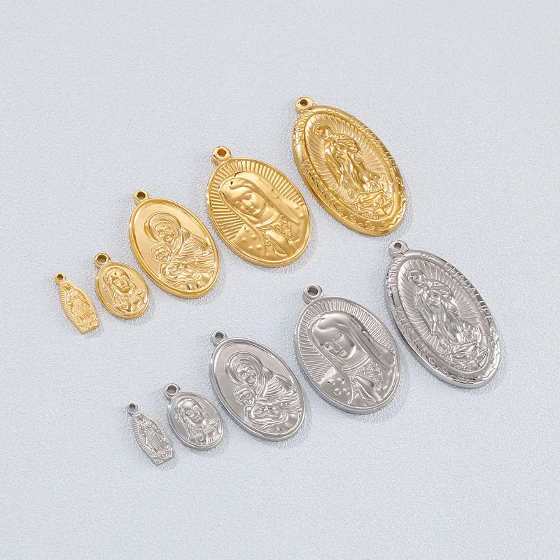 Stainless Steel Jewelry Accessories, Virgin Mary Hang Tag