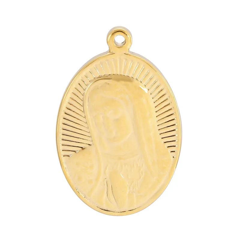 Stainless Steel Jewelry Accessories, Virgin Mary Hang Tag