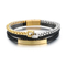 Stainless Steel Chain Leather Rope Woven Bracelet Multi-Layer Woven Leather Bracelet Popular Magnetic Buckle Bracelet