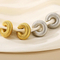 Fashionable and Atmospheric Stainless Steel Hollow C-Shaped Temperament Women's Earrings Wholesale Jewelry