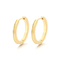 Classic Curved Small Hoop Huggie Earrings 18K Gold Plated Minimalist Stainless Steel Earrings