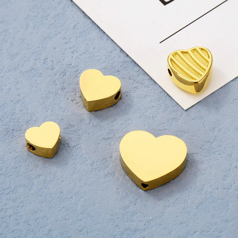 Stainless Steel Heart-Shaped Accessories DIY Jewelry Material