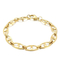 Stylish 18K Gold Plated Chain Bracelet for Women in Stainless Steel