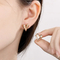 European and American Ins Fashion Stainless Steel Creative Multi Style Heart-Shaped Design Versatile Earring Jewelry