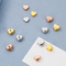 Stainless Steel Heart-Shaped Diamond Studded DIY Jewelry Accessories