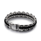 Popular Nylon Rope Weaving Bracelet Fashion Stainless Steel Chain Weaving Men's Stainless Steel Jewelry Wholesale