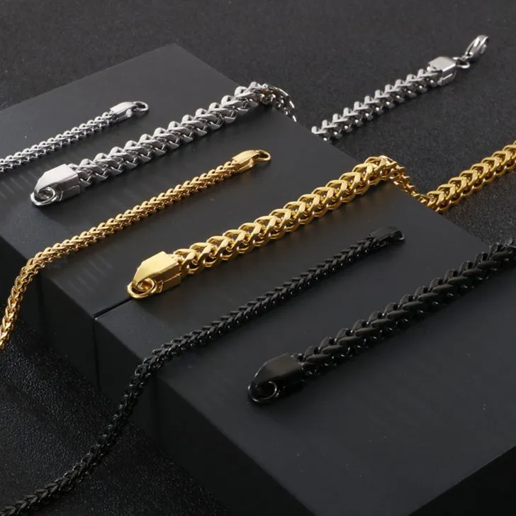 Unique Men's Square Bracelet with Dragon Bone Design