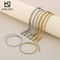 Unisex Stainless Steel Braided Bracelet with 18K Gold Finish