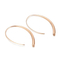 High Quality Fashion Simple Lines Stainless Steel Electroplating Rose Gold Women Earrings