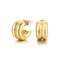 Stainless Steel Creative Hollow Multi Ring C-Shaped Commuting Fashion Earrings Jewelry Wholesale