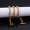 Minimalist Stainless Steel Ot Clasp Chain O-Chain Stainless Steel Bracelet Necklace Jewelry Set