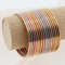 Wholesale Classic Circle Gold Plated 3mm Thin Round Hoop Stack Bangle Bracelet